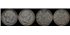 Cy15782L.-ISABEL II - 25 Ctm: Real 1856 y1862 Segovia - MBC/BC. 2 Piezas