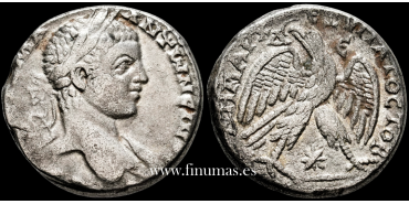 HELIOGABALO TETRADRACMA 218-220 d.C. ANTIOQUIA