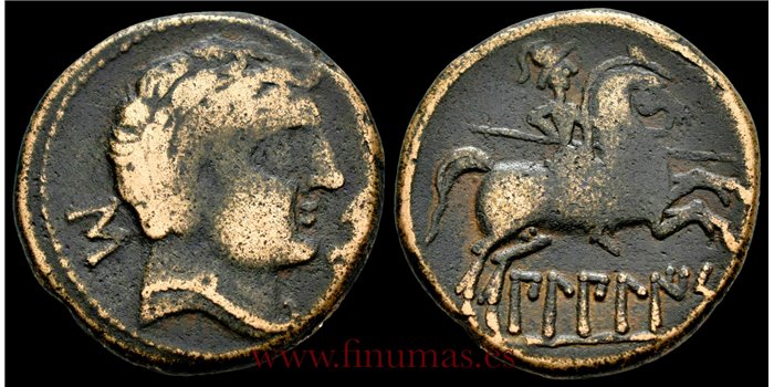 BILBILIS (CALATAYUD)  AS 120-30 a.C.