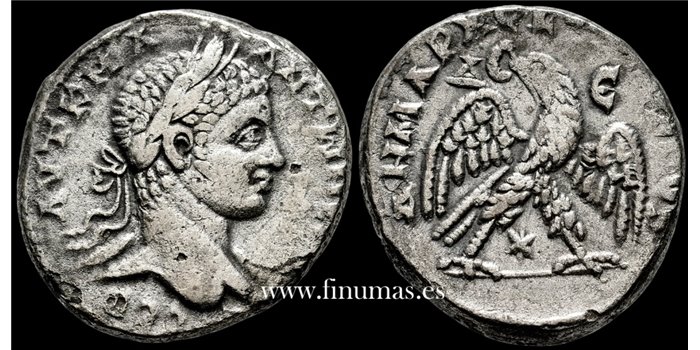 HELIOGABALO TETRADRACMA 218-220 d.C. ANTIOQUIA