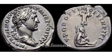 TRAJANO DENARIO 104-107 d.C. ROMA