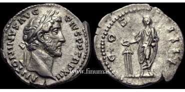 ANTONINUS PIUS DENARIUS 149 d.C. ROME