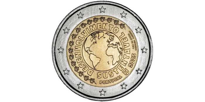 2 EUROS CONMEMORATIVOS PORTUGAL 2025 - DESARROLLO SOSTENIBLE