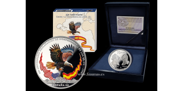 10 Euros 2025 - 250 Anniv. USA - Bald Eagle. Silver - Proof