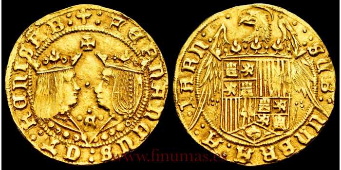 Cy02778.- REYES CATOLICOS DOBLE EXCELENTE  SEVILLA '+'  'S'. - ORO