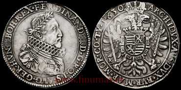HUNGARY - K-075 - THALER FERDINAND II 1630 KB. KREMNITZ. - SILVER
