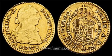 Cy11568.- Carlos III 1 Escudo  1787 Sevilla C.M. MBC - ORO