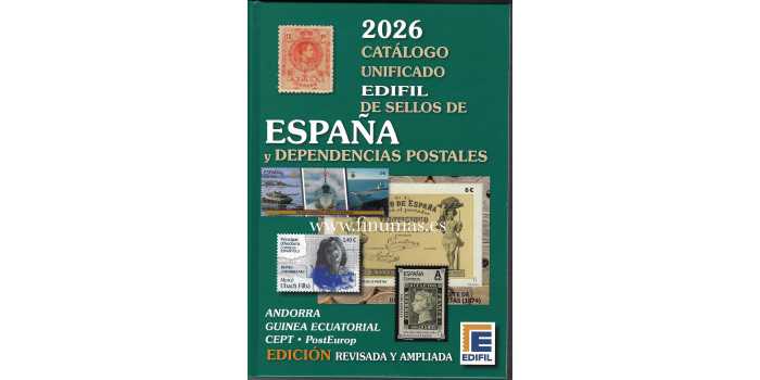 Catalogo Edifil  Sellos De España Y Dependencias Postales 2026. Tapa Dura