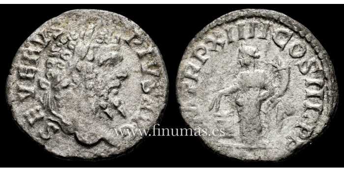 SEPTIMO SEVERO DENARIO 206 d.C ROMA