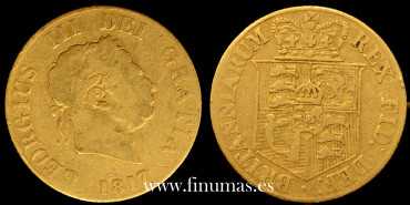 GREAT BRITAIN - K-0673 - 1/2 SOVEREIGN GEORGE III 1817.