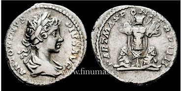 CARACALLA DENARIO 201 d.C. ROMA