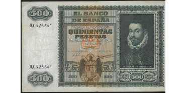 F476E.- 500 PESETAS 9 DE ENERO 1940 MBC SERIE A