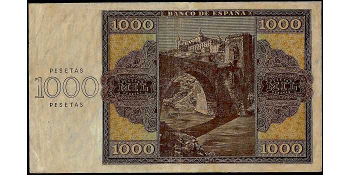 F485E 1000 PESETAS 21 NOVEMBER 1936 MBC SERIE A/C