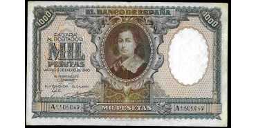 F487E.- 1000 PESETAS 9 JANUARY 1940 MBC- SERIES A