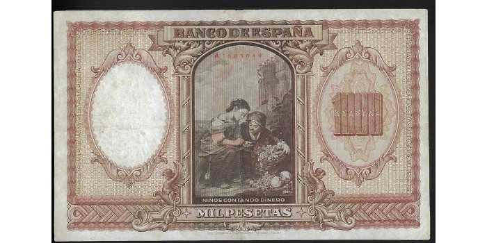 F487E.- 1000 PESETAS 9 JANUARY 1940 MBC- SERIES A