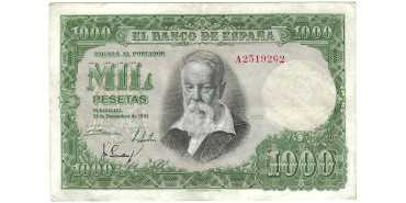 F492G - 1.000 Pesetas 31-12-1951 MBC- , serie A/C