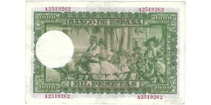 F492b - 1.000 Pesetas 31-12-1951 MBC- , series A/C