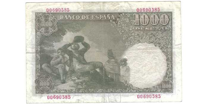 F490C - 1.000 Pesetas 4-11-1949 BC , uncirculated