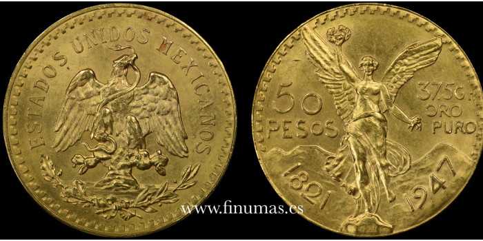 MEXICO K-481 - 50 PESOS MEXICANOS . CENTENARIO DE ORO