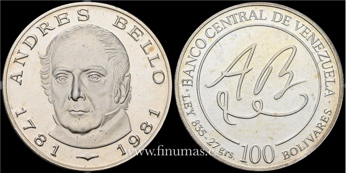 VENEZUELA - K-057 - 100 Bolivares 1981 - SC