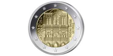 2 EUROS CONMEMORATIVOS FRANCIA 2025  "NOTRE-DAME"