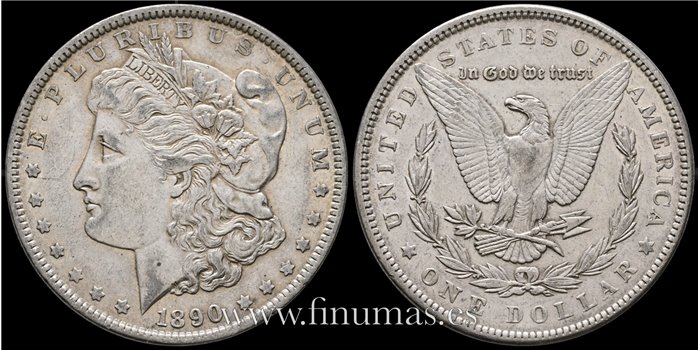 ESTADOS UNIDOS - -K-110 - 1 Dolar 1890 - EBC- 