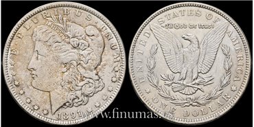 ESTADOS UNIDOS -  K-110 - 1 Dolar 1891 - MBC- 