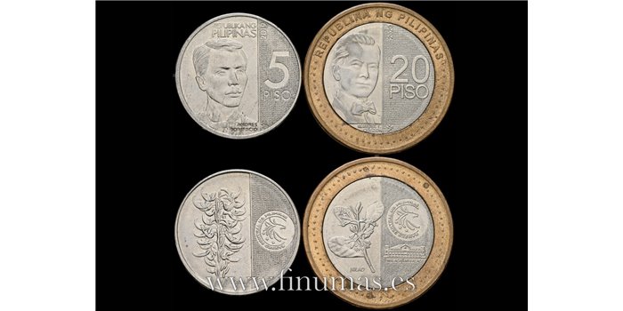 FILIPINAS  - K-302L -5 Piso 2019 Y 10 Piso 2020 SC. LOTE 2 PIEZAS