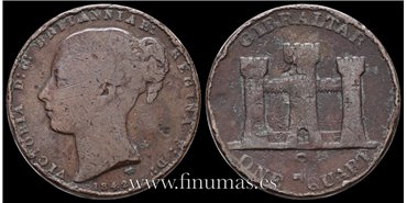 GIBRALTAR - K-001 - 1 Cuarts 1842 - RC