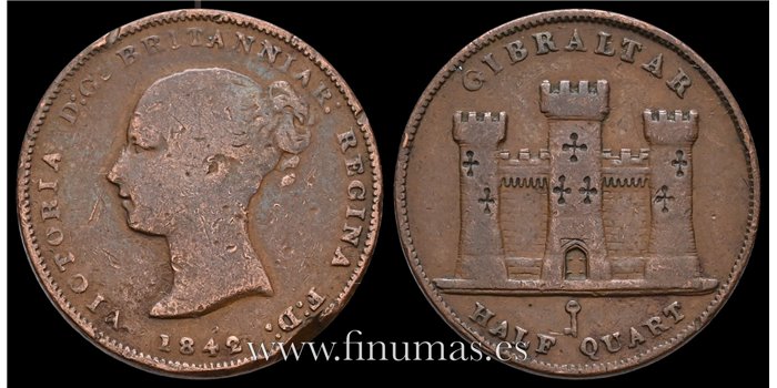 GIBRALTAR - K-001 - 1/2 Cuarts 1842 - RC