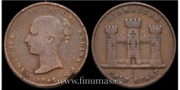 GIBRALTAR - K-001 - 1/2 Cuarts 1842 - RC