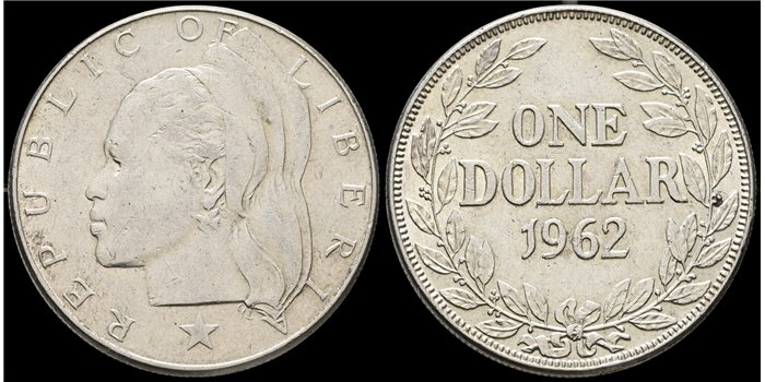 LIBERIA - K-018 - 1 Dólar 1962 - MBC - Plata