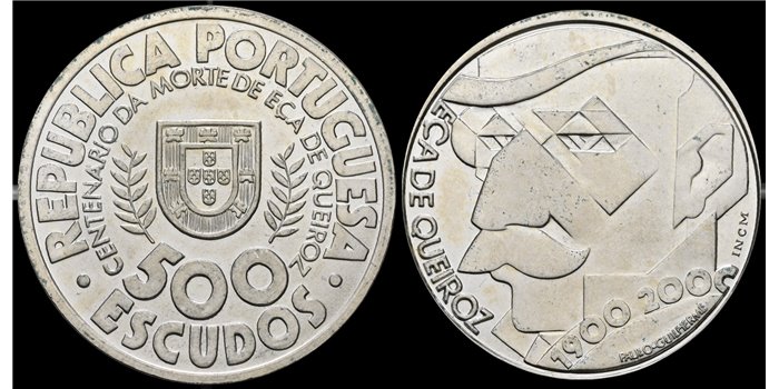 PORTUGAL - K-0725 - 500 Escudos 2000 SC - PLATA
