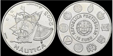 PORTUGAL - K-0745 - 10 Euros 2003 SC - PLATA