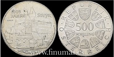 AUSTRIA - K-2947 - 500 Shilling 1980 - SC