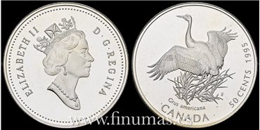 CANADÁ - K-0262-  50 Ctv.  1995. PROOF.  PLATA