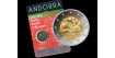 2 COMMEMORATIVE EUROS ANDORRA 2025 "PELOTA" (BALL)