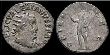 VALERIANO DENARIO ANTONINIANO 254-255 d.c.