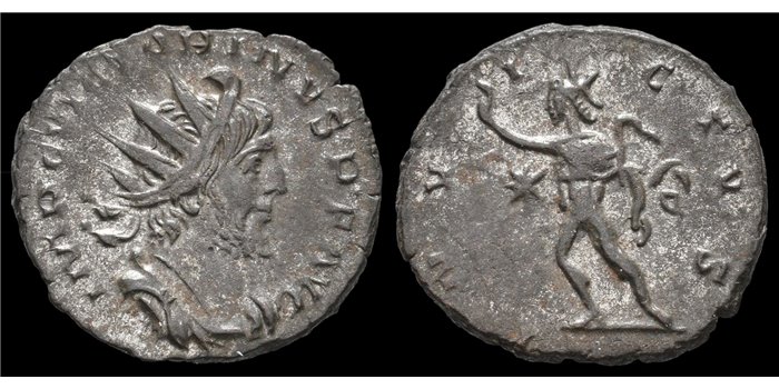 VCTORIANUS DENARIO ANTONINIANO 269-271 d.c. - INVICTVS SOL
