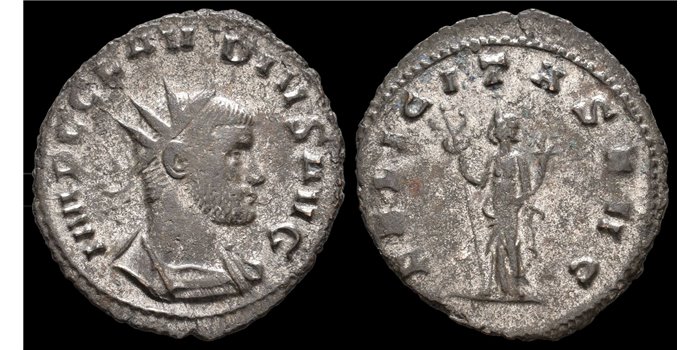 CLAUDIO EL GOTICO DENARIO ANTONINIANO 268-270 d.c.
