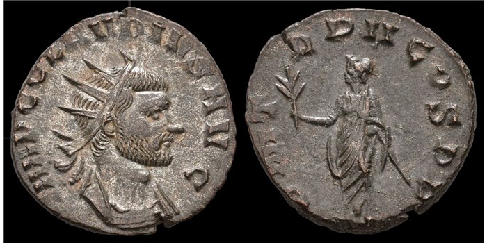 CLAUDIO EL GOTICO DENARIO ANTONINIANO 235-292 d.c.