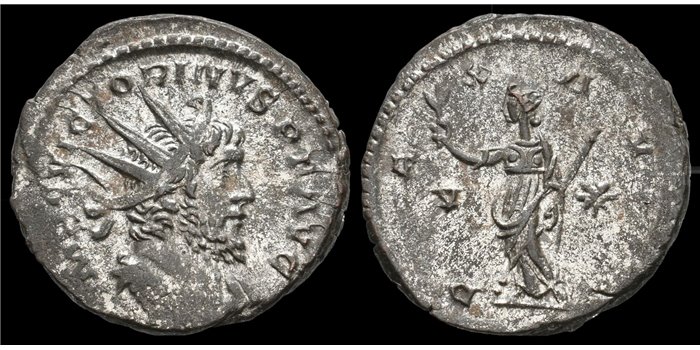VICTORINUS DENARIO ANTONINIANO 269-271 d.c. PAX AVG