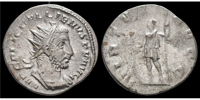 GALIENO DENARIO ANTONINIANO 253-268 d.c. virtus
