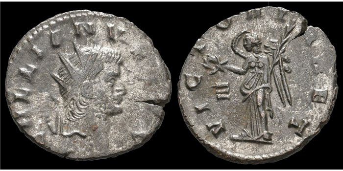 GALIENO DENARIO ANTONINIANO 253-268 d.c. - VICTORIA AET