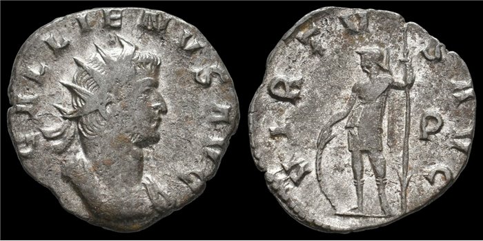 GALIENO DENARIO ANTONINIANO 253-268 d.c. - VIRTUS AVGG