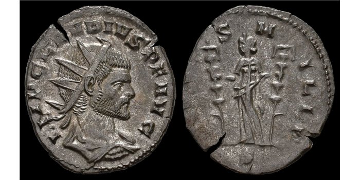 CLAUDIO EL GOTICO DENARIO ANTONINIANO 268- 270 d.c.