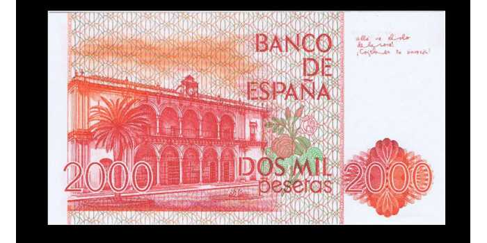 F507K - 2000 Pesetas 22-7-1980. S.C. Sin Serie