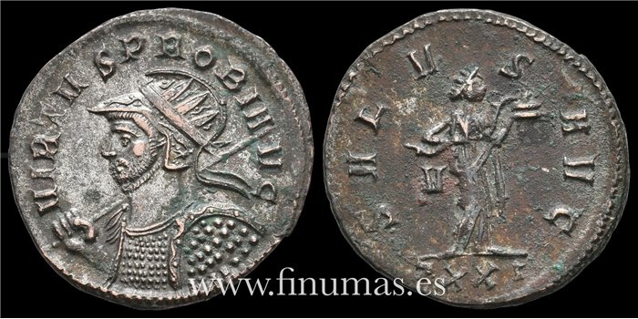 PROBO DENARIO ANTONINIANO 276-282 d.C. EQVITI