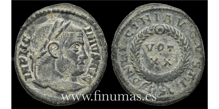 LILINIUS I FOLLIS 308-324 d.C. -VOT XX RS 