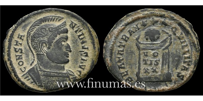 CONSTANTINO I  FOLLIS  treveris 336-337 d.C. 